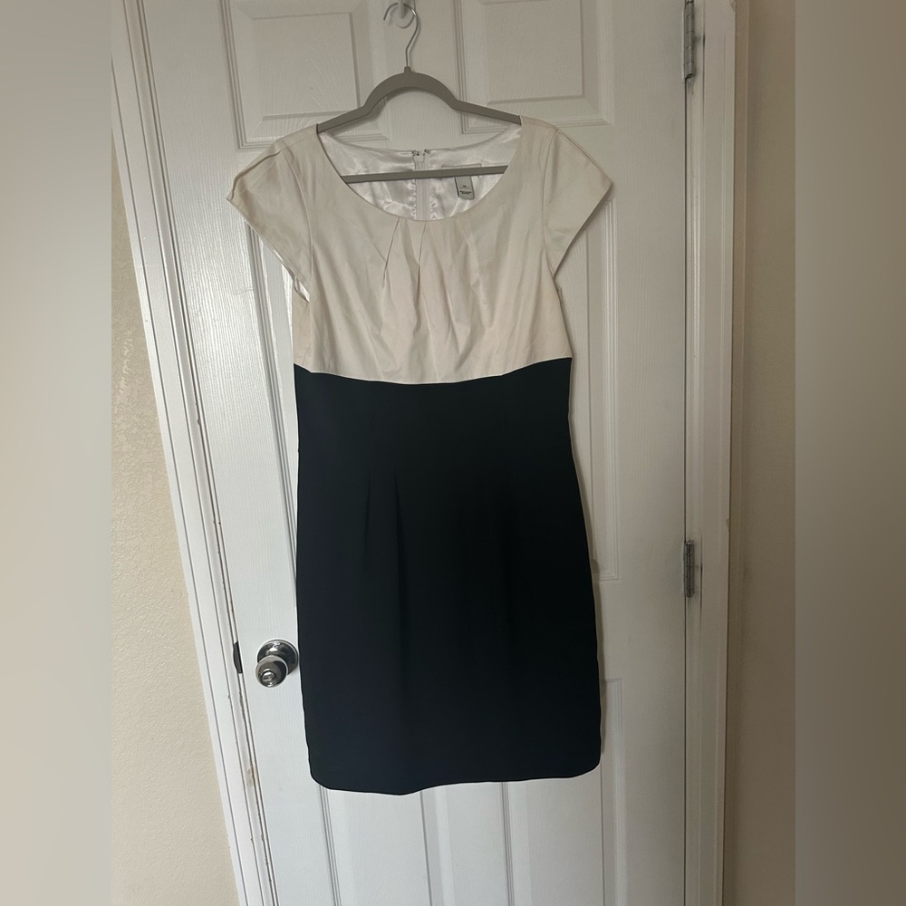 Elegant Black and White Dress